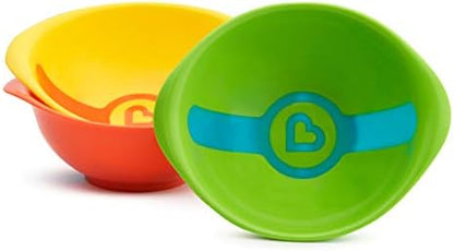 Munchkin Kit com 3 Tigelas White Hot para Crianças Pequenas | Segurança com Alerta de Calor | Tigelas para Alimentação