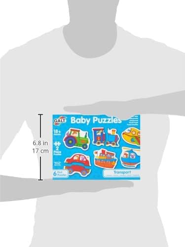 Galt Toys, Quebra-cabeças para Bebês - Transporte, Quebra-cabeças para Crianças, Idades 18 Meses ou Mais