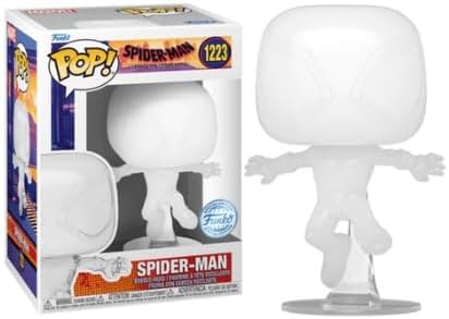 Funko Pop! Vinyl: Homem-Aranha: Através do Aranhaverso: Miles Morales - (Transparente) - Homem-Aranha - Exclusivo da Amazon - Figura de Vinil Colecionável - Ideia de Presente - Produto Oficial - Para Fãs de Filmes