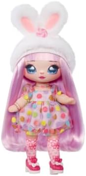 Na! Na! Na! Surpresa Doces Mais Doces - Coelhinha Bailey - Boneca Fashion Macia de 19 cm - Boneca Articulada com Visual de Coelhinha, Sapatos e Escova - Embalagem Misteriosa, Surpresa de Confete - para Crianças a partir de 5 Anos
