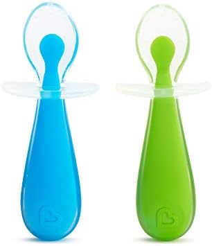 Munchkin Kit com 2 Colheres de Treinamento em Silicone para Bebês Gentle Scoop