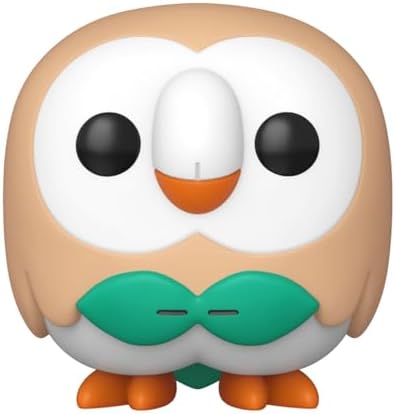 Funko Pop! Games: Pokémon - Rowlet - Figura de Vinil Colecionável - Ideia de Presente - Produto Oficial - Brinquedos para Crianças e Adultos - Fãs de Jogos - Figura para Colecionadores e Exibição