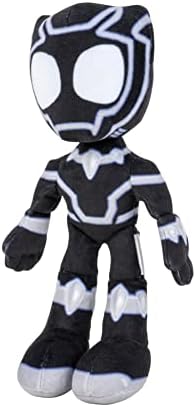 Homem-Aranha da Marvel e seus Incríveis Amigos - Pelúcia do Pantera Negra de 20 cm - Brinquedos para Crianças a partir de 3 Anos - Brinquedos com seus Heróis Amigáveis da Vizinhança