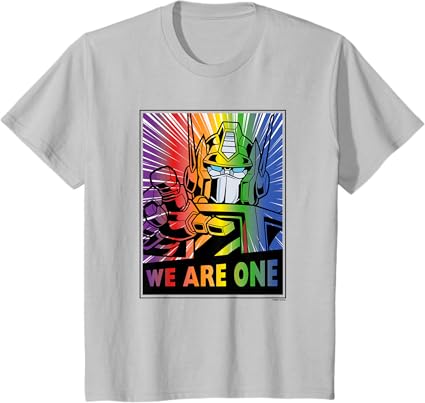T-shirt Transformers Pride Rainbow Optimus Prime We Are One