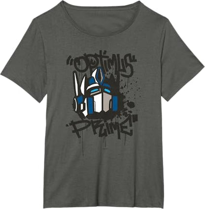 T-shirt Transformers Classic Optimus Prime com retrato em grafite