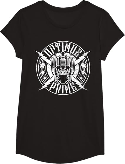 T-shirt Transformers Optimus Prime Vintage Rock Lightning Logo