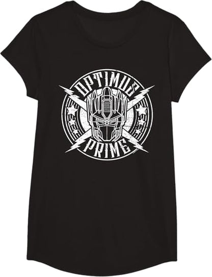 T-shirt Transformers Optimus Prime Vintage Rock Lightning Logo