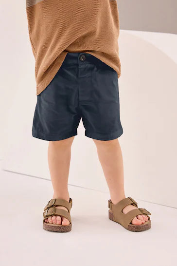 |Niño| Shorts chinos -Azul marino (3 meses - 7 años)
