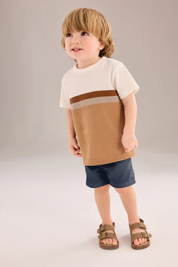 |Boy| Shorts Chinos -Marinha (3 meses - 7 anos)