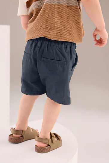 |Boy| Shorts Chinos -Marinha (3 meses - 7 anos)
