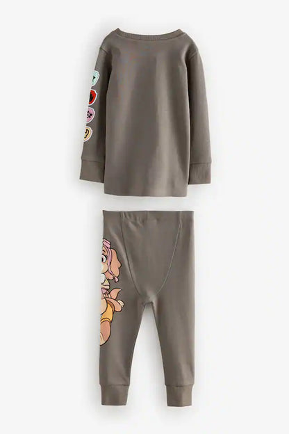 |BigBoy| Pacote Com 2 Pijamas Patrulha Canina Azul/Cinza Snuggle 100% Algodão (9 meses a 9 anos)