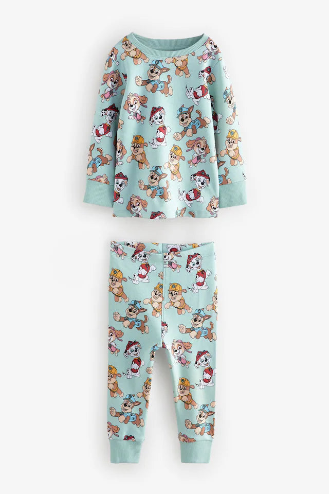 |BigBoy| Pacote Com 2 Pijamas Patrulha Canina Azul/Cinza Snuggle 100% Algodão (9 meses a 9 anos)