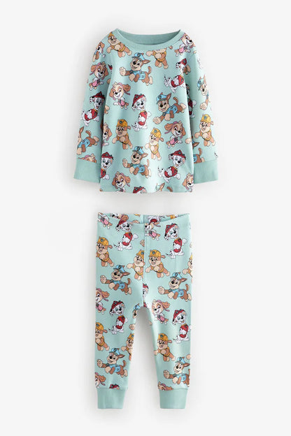 |BigBoy| Pacote Com 2 Pijamas Patrulha Canina Azul/Cinza Snuggle 100% Algodão (9 meses a 9 anos)