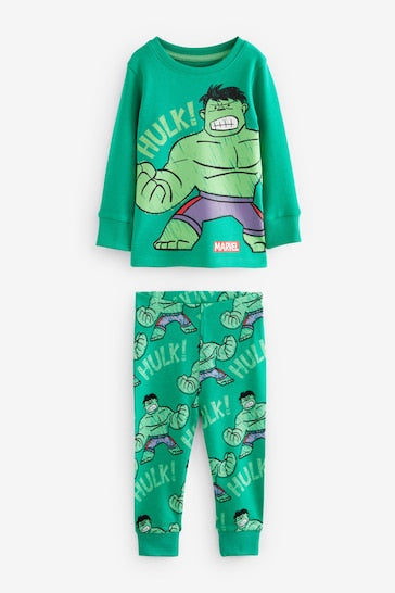 |Niño| Pack de 3 pijamas Snuggle Marvel Rojo/Verde/Azul (9 meses a 8 años)