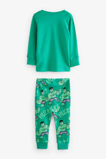 |Boy| Pacote De 3 Pijamas Snuggle Marvel Vermelho/Verde/Azul (9 meses a 8 anos)