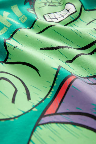 |Boy| Pacote De 3 Pijamas Snuggle Marvel Vermelho/Verde/Azul (9 meses a 8 anos)