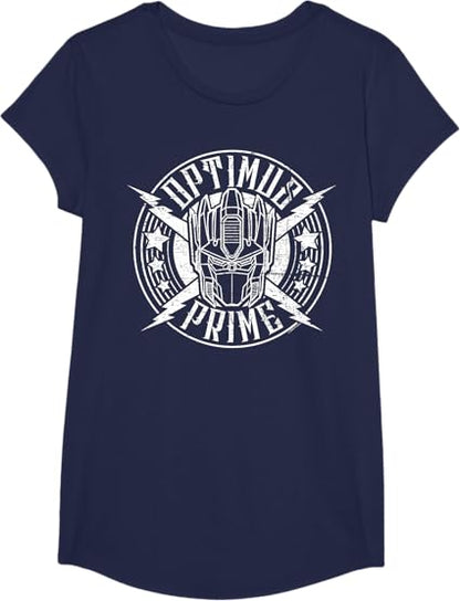 T-shirt Transformers Optimus Prime Vintage Rock Lightning Logo