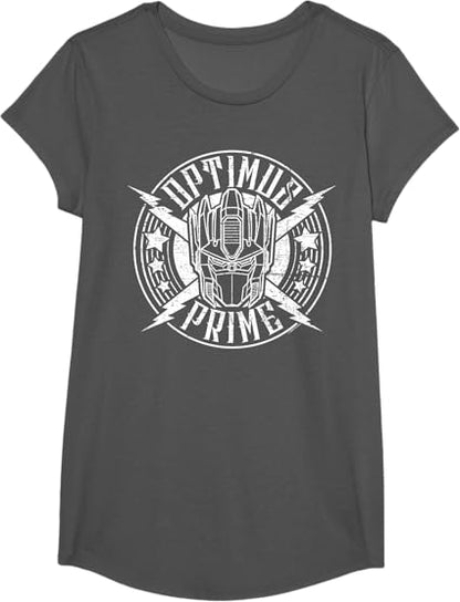 T-shirt Transformers Optimus Prime Vintage Rock Lightning Logo