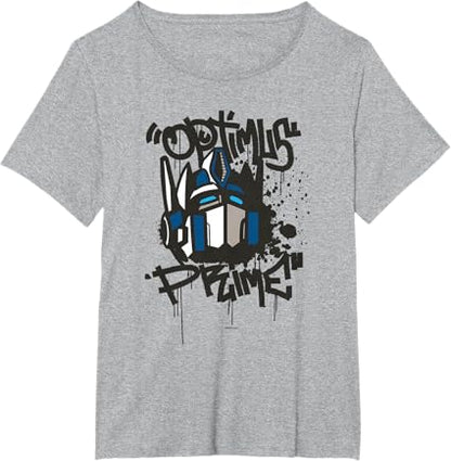 T-shirt Transformers Classic Optimus Prime com retrato em grafite