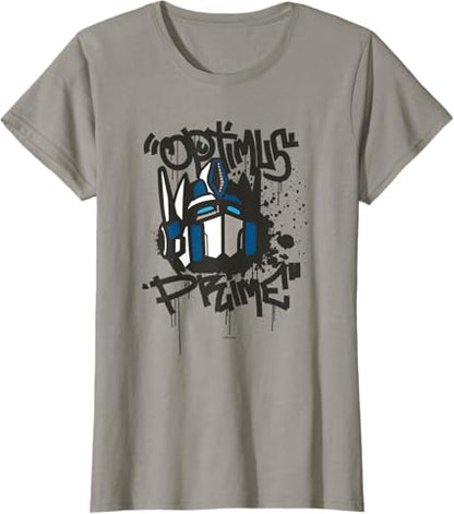 T-shirt Transformers Classic Optimus Prime com retrato em grafite