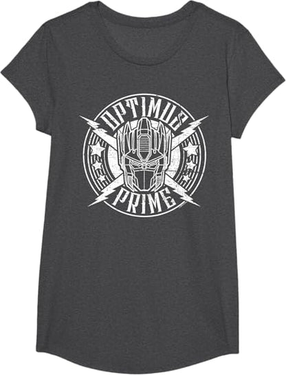 T-shirt Transformers Optimus Prime Vintage Rock Lightning Logo