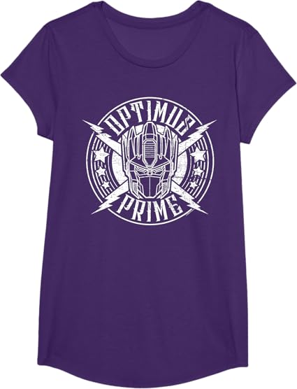 T-shirt Transformers Optimus Prime Vintage Rock Lightning Logo