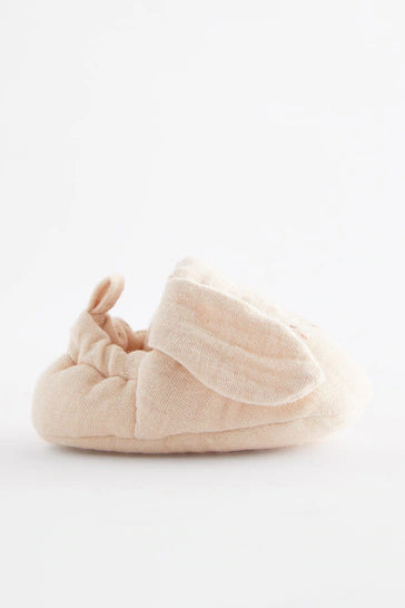 |Niña| Zapatos de cochecito Neutral Bunny (0-24 meses)