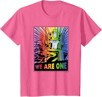 T-shirt Transformers Pride Rainbow Optimus Prime We Are One