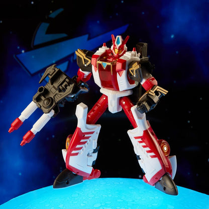 Transformers Generations Legacy Voyager Class Velocitron Speedia 500 Figura Colecção: Cybertron Universe Override 18