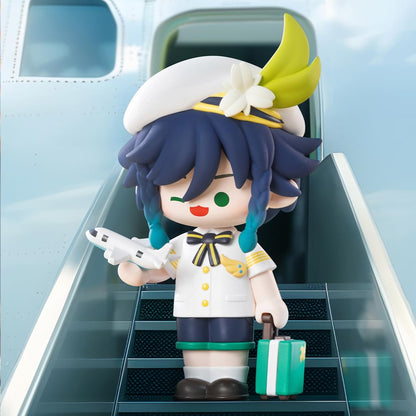 POP MART Genshin Impact Dress-Up Dreams Série Chibi Temática Figuras 1 PC 2,5 polegadas Articulado Personagem Design Premium Presentes para Mulheres Fã-Favorito Colecionável Chic Art Toy Figura de Ação