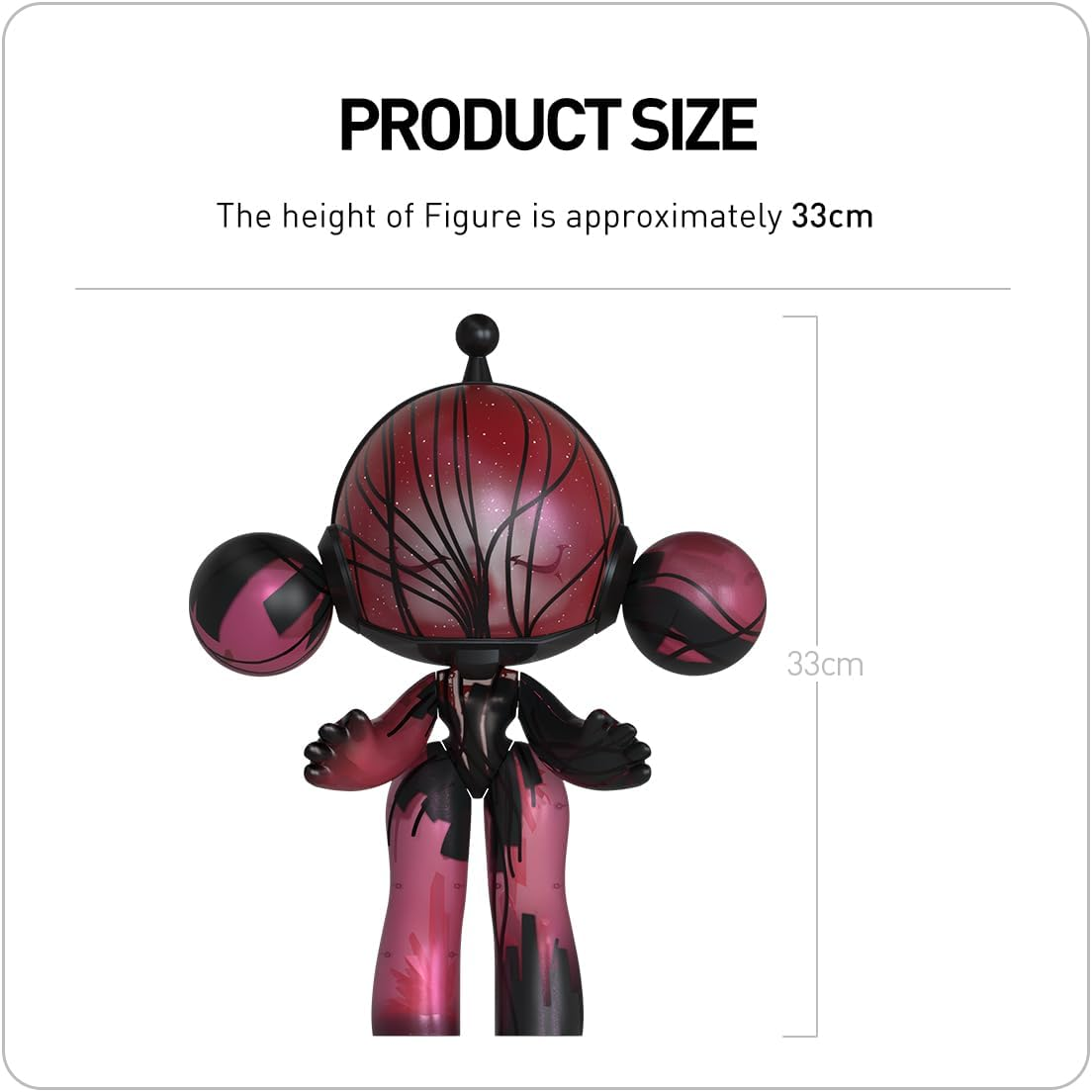 POP MART MEGA α SKULLPANDA 400% Cristal Vermelho Articulado Personagem Design Premium Presentes para Mulheres Brinquedo Colecionável Favorito dos Fãs Figura de Acção de Brinquedo