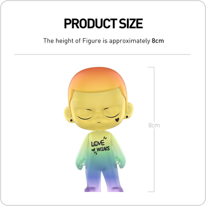 POP MART KUBO LOVE WINS FIGURA 1 Caixa Articulada Personagem Design Premium Presentes para Mulheres Brinquedo Colecionável Favorito dos Fãs Figura de Ação de Brinquedo