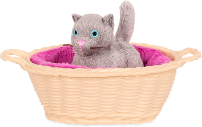 Conjunto de acessórios para gatos Our Generation Cat Pet – Acessórios para cuidados com gatos de estimação para bonecas de 45 cm – Conjunto de 13 acessórios para animais de estimação