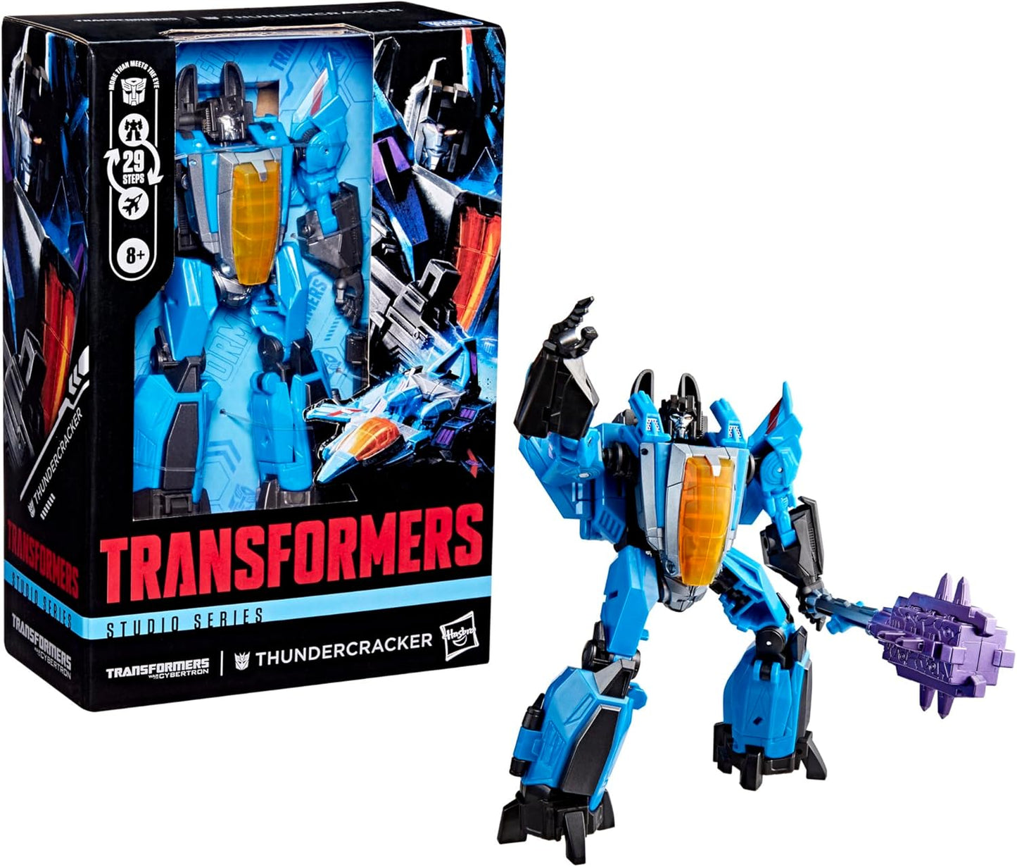 Figura de ação Transformers Studio Series Voyager Class War for Cybertron Thundercracker