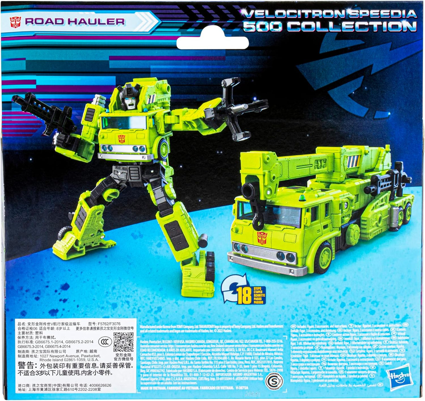 Transformers Generations Legacy Velocitron Speedia 500 Voyager Class Collection Road Hauler Figura de Acção de 5,5 polegadas