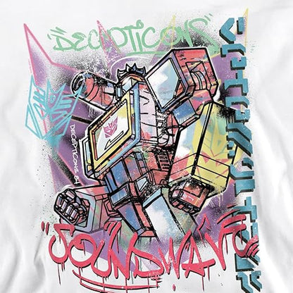 Sweatshirt unissexo Transformers Generations Street Style Decepticon Soundwave, sweatshirt branca