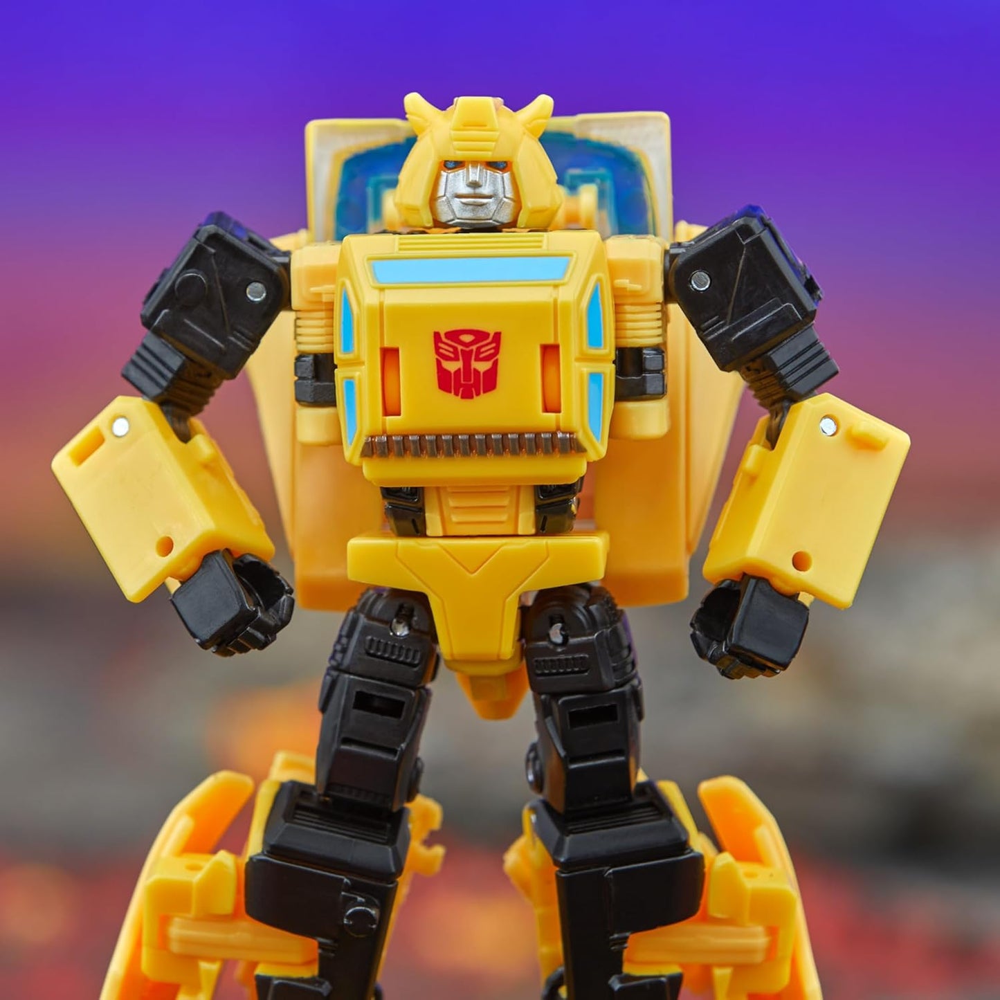 Figura de ação Transformers Legacy Deluxe Class Origin Bumblebee