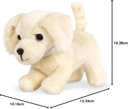 Cachorro Golden Retriever Our Generation – Peluche de cão de estimação articulado para bonecas de 45 cm – Brinquedo macio para cachorros com coleira