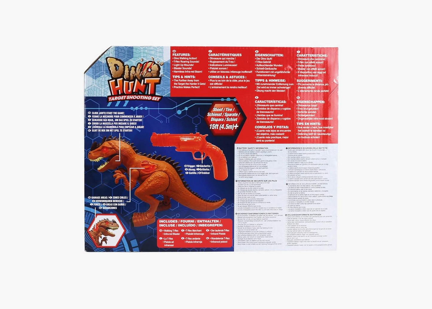 Conjunto de tiro ao alvo CHTK4 Dino Hunt