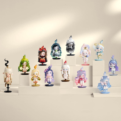 POP MART CHAKA Light Sprite Series 1 Caixa 2,5 polegadas Articulado Personagem Design Premium Presentes para Fãs - Brinquedo Colecionável Favorito Figura de Ação