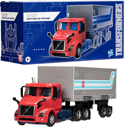 Figura de ação Transformers Generations Leader Class da Hasbro, Volvo VNR 300 Optimus Prime, 18 cm