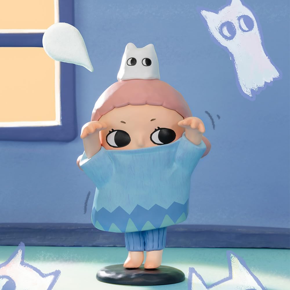 POP MART Nyota's Fluffy Life Series Conjunto completo de figuras (12 caixas) 2,5 polegadas Personagem articulado Design premium presentes para mulheres Caixa surpresa favorita dos fãs Boneco de ação de brinquedo colecionável