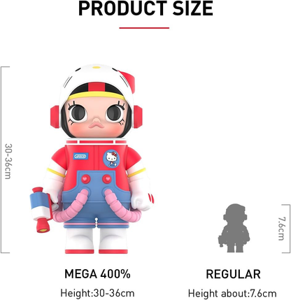 POP MART MEGA SPACE MOLLY SANRIO 400% Design Premium Presentes para Mulheres Figura de Acção de Brinquedo de Arte Chique Colecionável Favorita dos Fãs