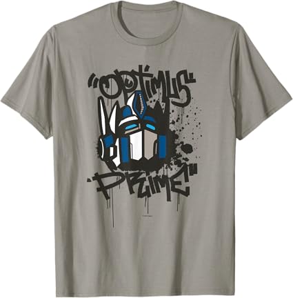 T-shirt Transformers Classic Optimus Prime com retrato em grafite