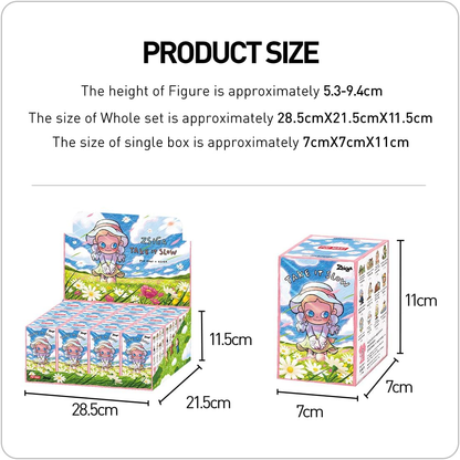 POP MART Zsiga Take It Slow Series Figuras 1 Caixa Articulada Personagem Design Premium Presentes para Mulheres Brinquedo Colecionável Favorito dos Fãs Figura de Ação de Brinquedo