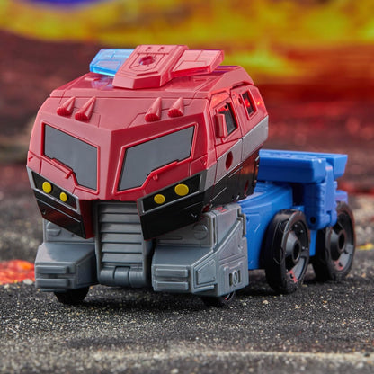 Figura de ação Optimus Prime da classe Voyager do Universo Animado de Transformers Legacy United
