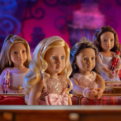 A Nossa Geração – Boneca Bailarina de 45 cm – Acessório Quebra-Nozes – Fato de Ballet – Olhos Azuis e Cabelo Castanho – Clara