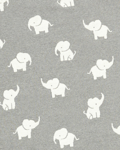 Mamas & Papas Bem-vindos ao Mundo Manta de Tricô, Elefante