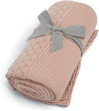 Manta de malha pequena Mamas & Papas, rosa chiclete