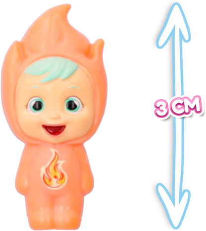 CRY BABIES Little Changers Sparky Cápsula colecionável em forma de Flor que inclui uma mini boneca, uma pipeta e um folheto +3 anos